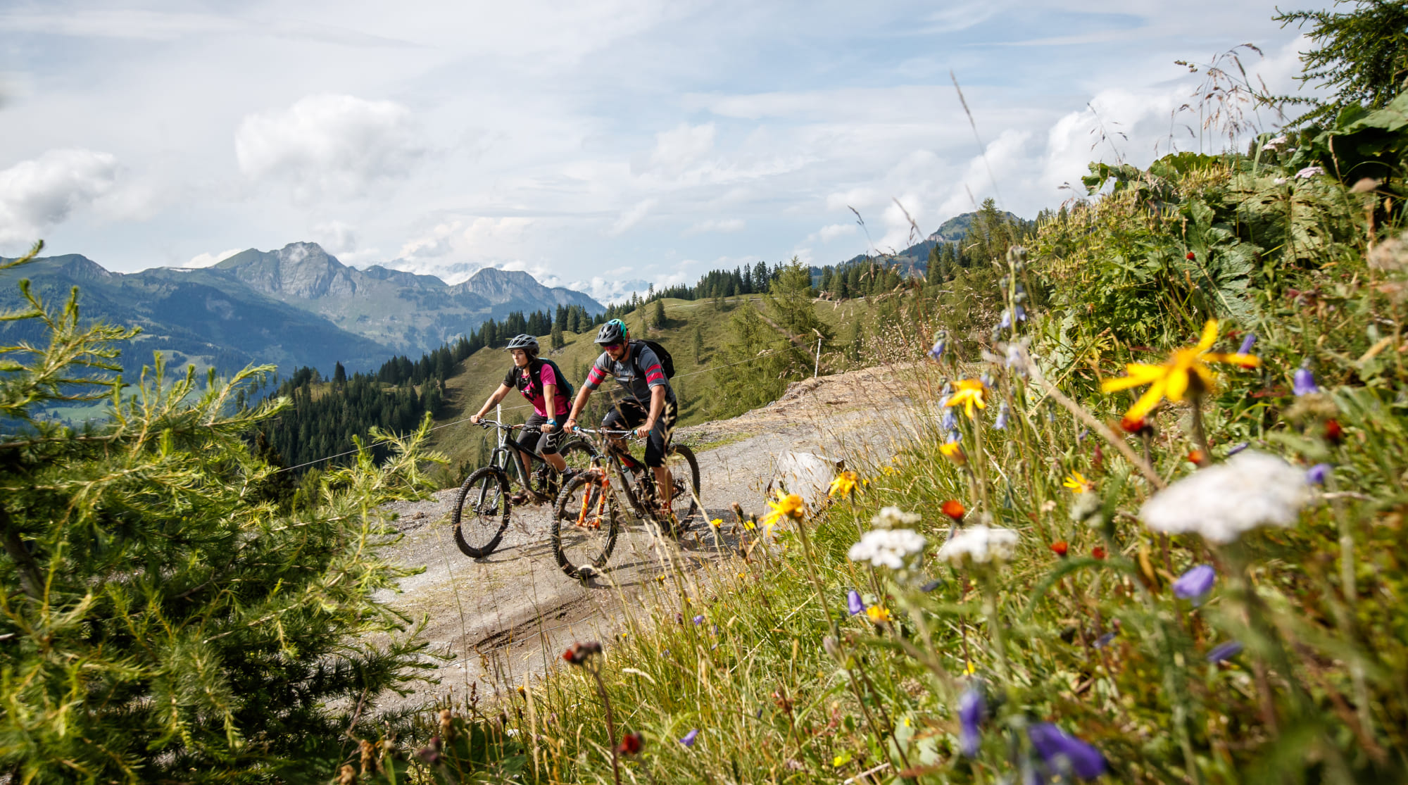 Bikefahrer in Großarl