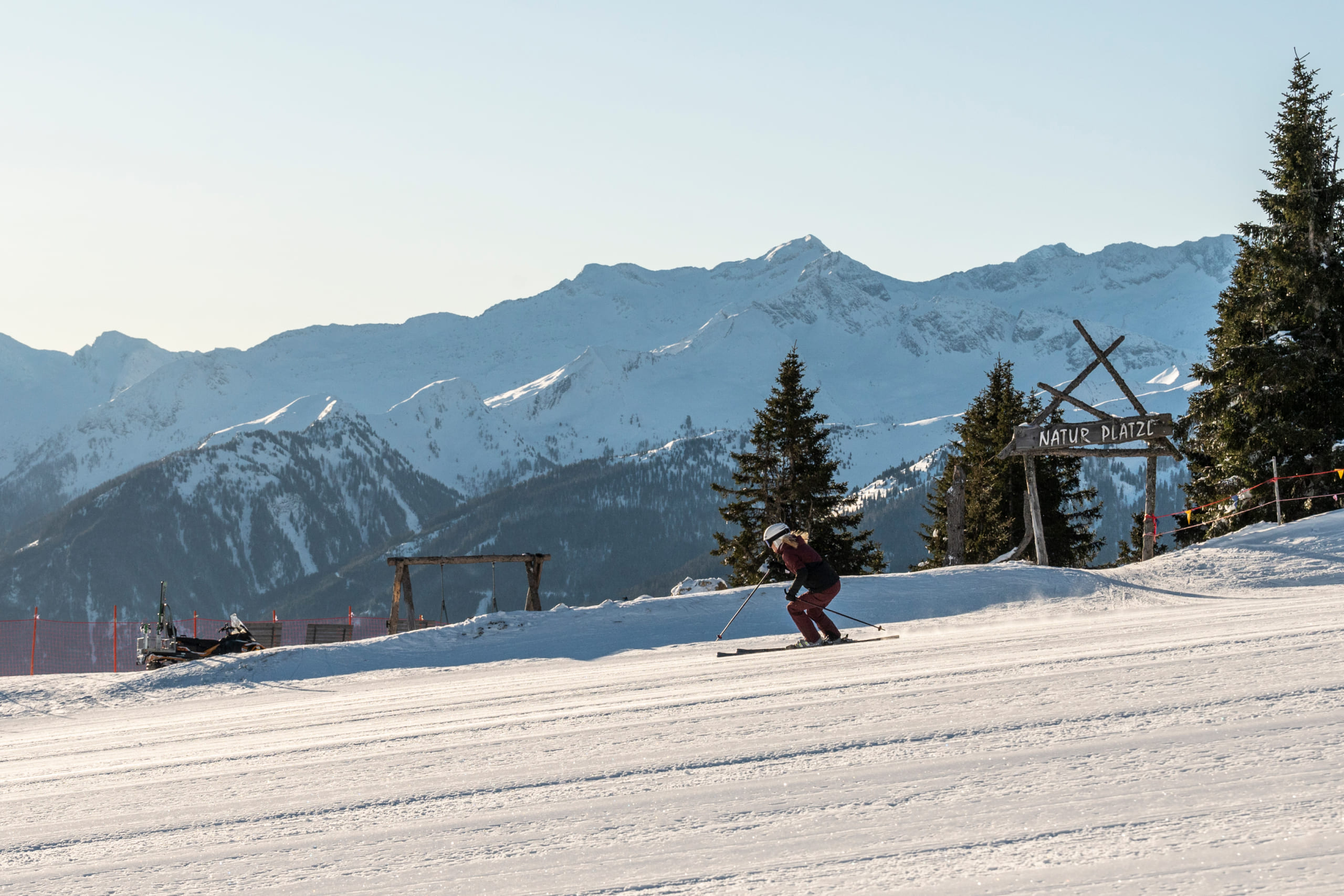 Skifahren beim Naturplatzl im Skigebiet Großarltal © TVB Großarltal/Lorenz Masser